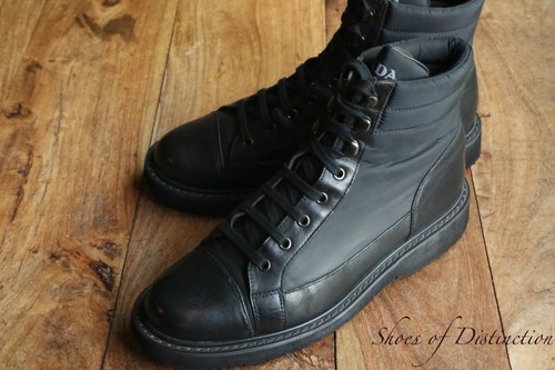 Stivali prada pelle nera - pelle,
