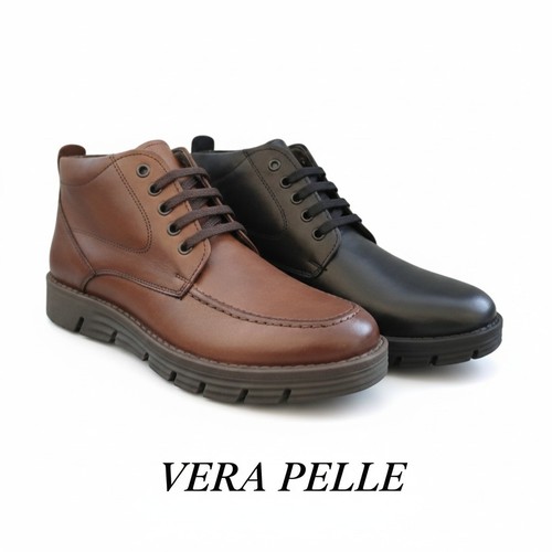 Stivali uomo pelle - pelle, scarponcini
